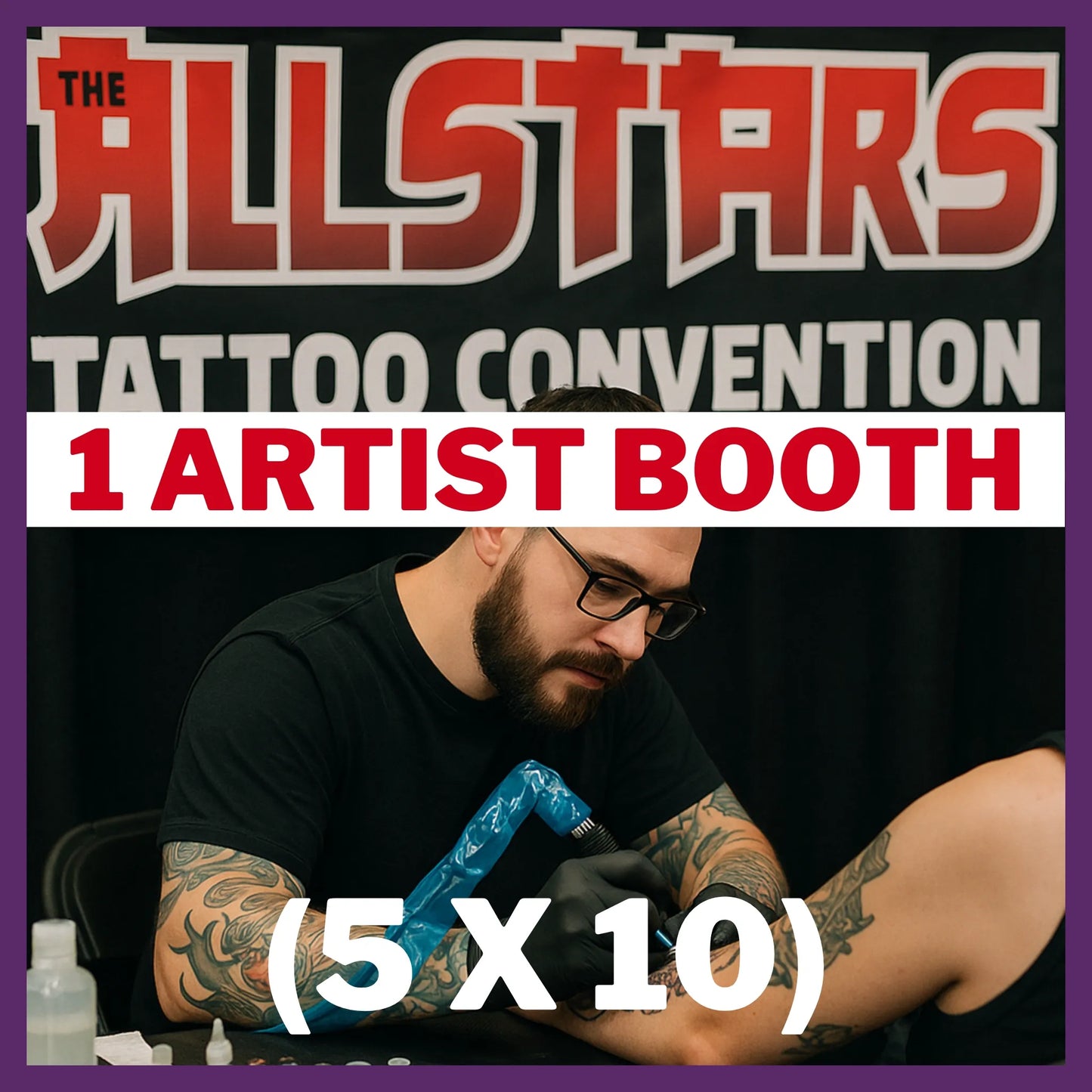 The Allstars Tattoo Convention 2025 Booth
