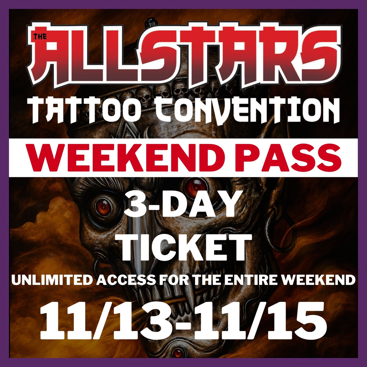 Weekend Pass: 3 Day Ticket - 2026