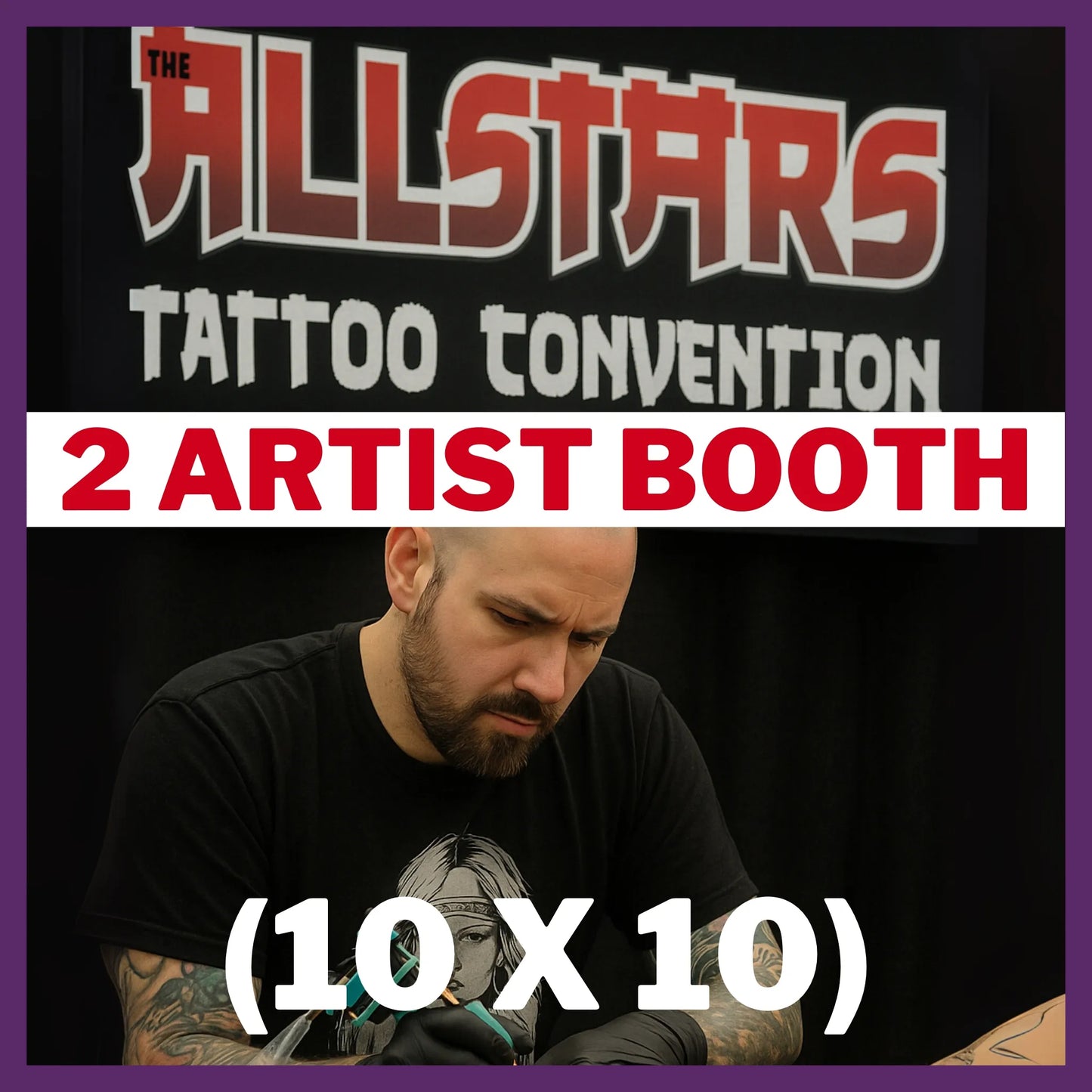 The Allstars Tattoo Convention 2025 Booth