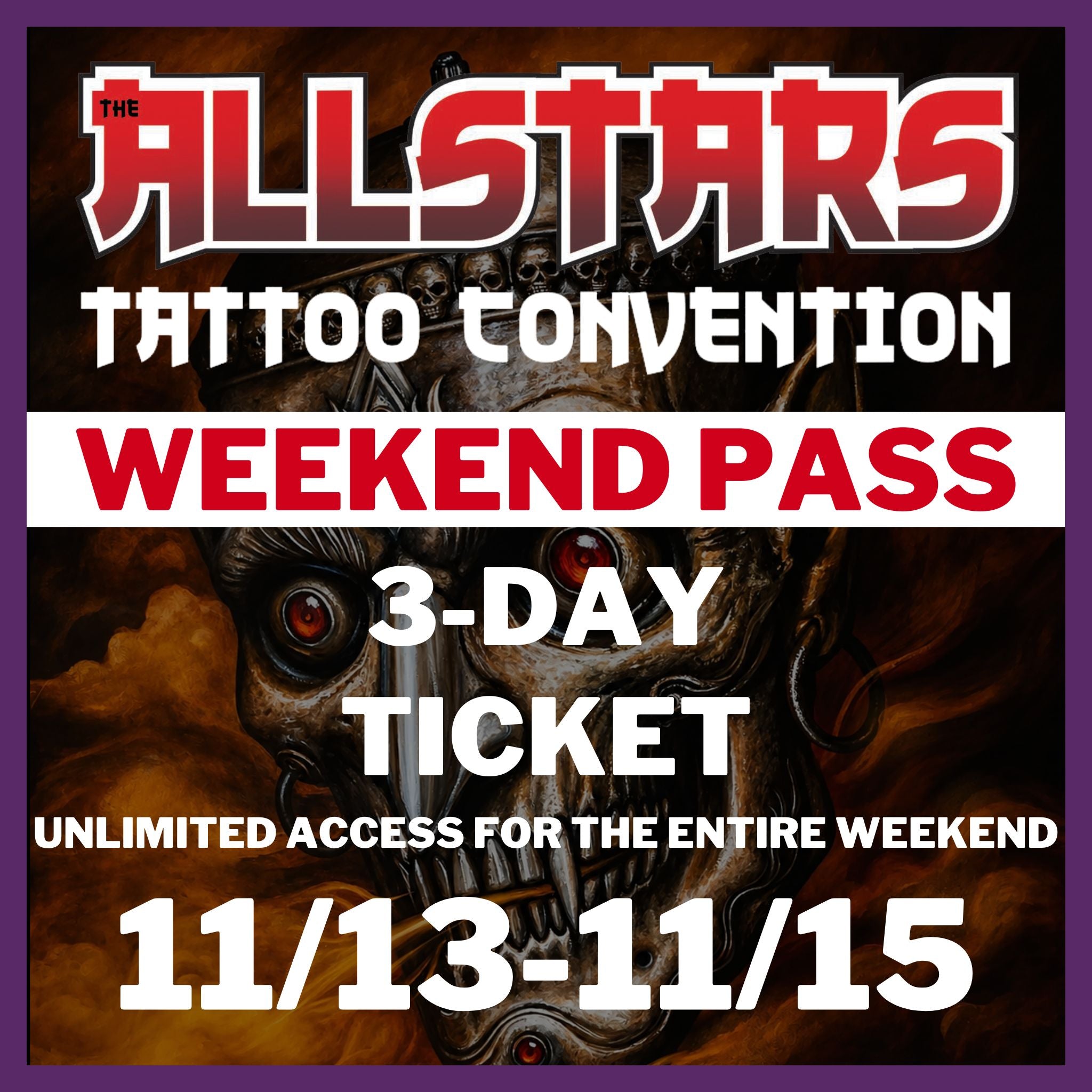 Weekend Pass: 3 Day Ticket - 2026